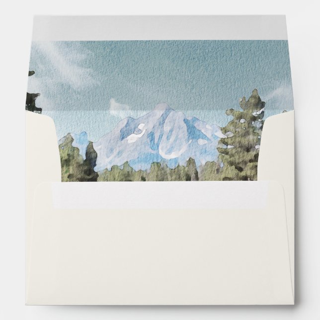 TETON NATIONAL PARK Mountain Destination Travel Envelope (Back (Bottom))