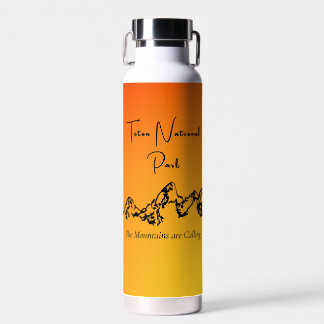 Teton National Park Sunset Colours Water Bottle