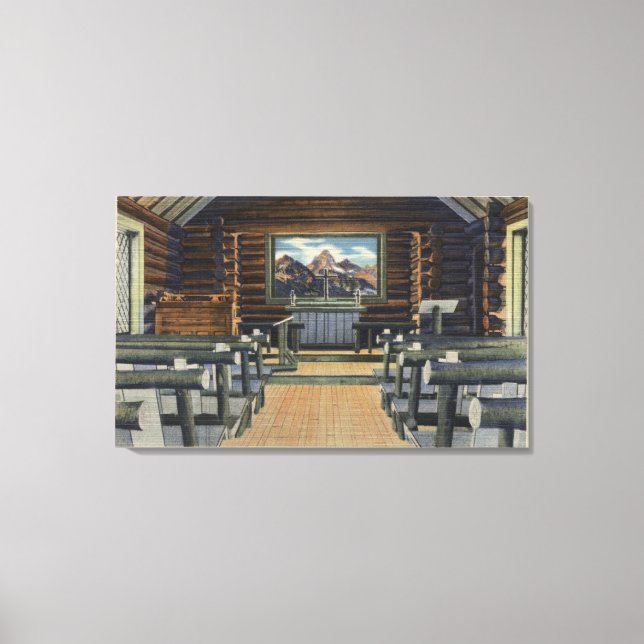 Teton National Park, WY - The Alter Canvas Print (Front)