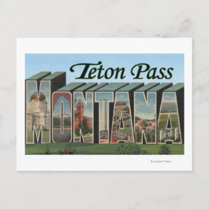 Teton Pass, Montana Postcard
