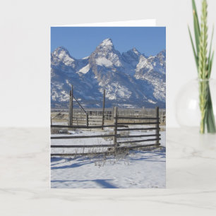 Teton Ranch Winter All Occasion Greeting Card