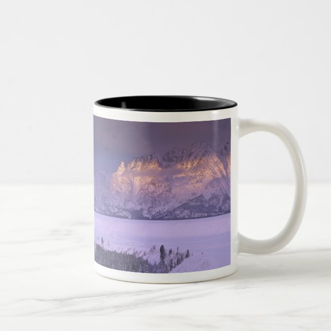 Teton Range from Snake River Overlook, Grand Two-Tone Coffee Mug (Right)