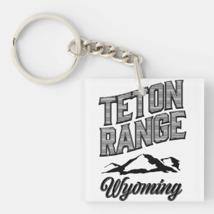 Teton Range, Wyoming Photo Print Keychain