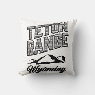 Teton Range, Wyoming Throw Pillow