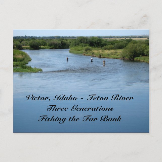 Teton River, Idaho Postcard (Front)