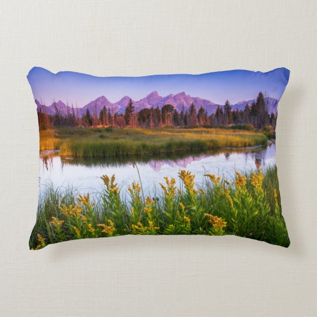 Teton Sunrise Accent Pillow (Front)
