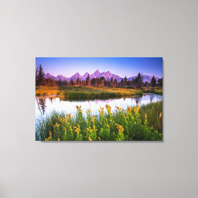 Teton Sunrise Canvas Print (Front)