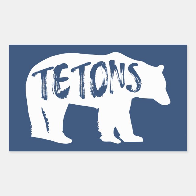 Tetons Bear Sticker (Front)