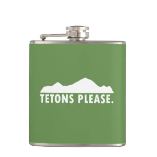 Tetons Please Hip Flask