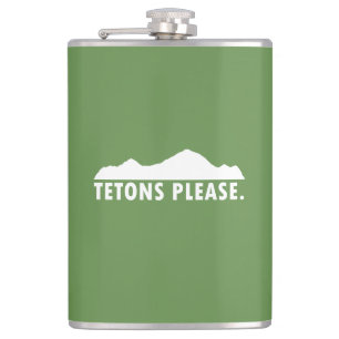 Tetons Please Hip Flask