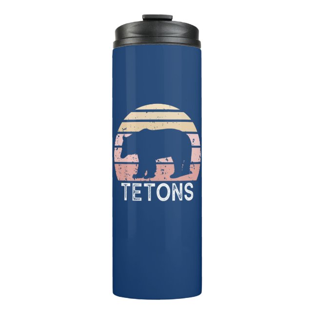 Tetons Retro Bear Thermal Tumbler (Front)