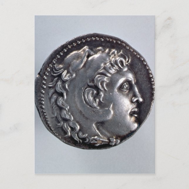 Tetradrachma depicting Alexander the Great Postcard (Front)