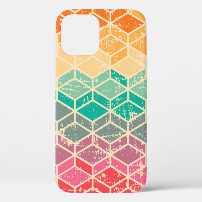  Tetragonal (rhombic) geometric seamless pattern w Case-Mate iPhone Case (Back)