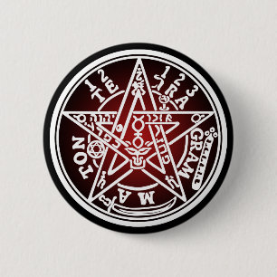 TETRAGRAMMATON 01 2 INCH ROUND BUTTON