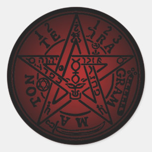 TETRAGRAMMATON 02 CLASSIC ROUND STICKER