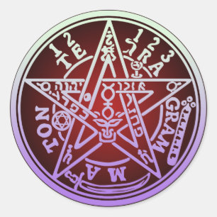 TETRAGRAMMATONE 03 CLASSIC ROUND STICKER