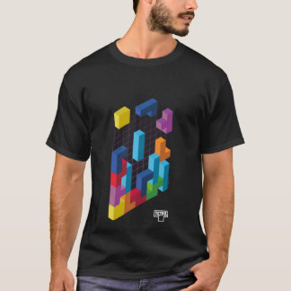 Tetris 3D Game Art  girl T-Shirt