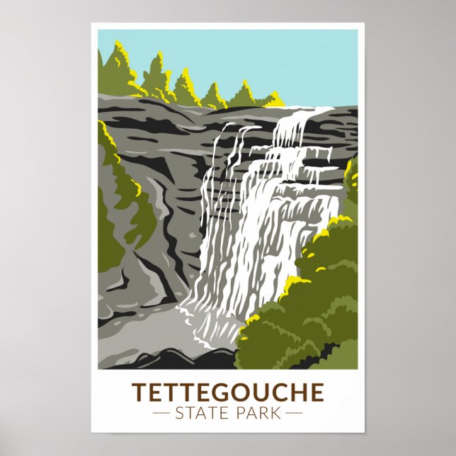 Tettegouche State Park Minnesota Vintage Poster (Front)