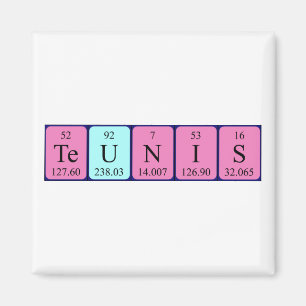 Teunis periodic table name magnet
