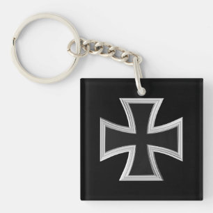 Teutonic cross keychain