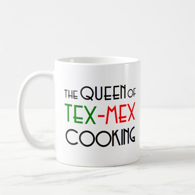 tex-mex cooking queen coffee mug (Left)