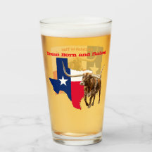 Texan Born and Raised, Beer Glass