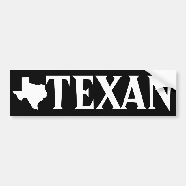 Texan Bumper Sticker (Front)
