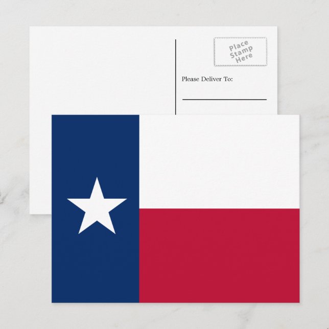 Texan Flag, Flag of Texas Postcard (Front/Back)