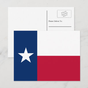 Texan Flag, Flag of Texas Postcard
