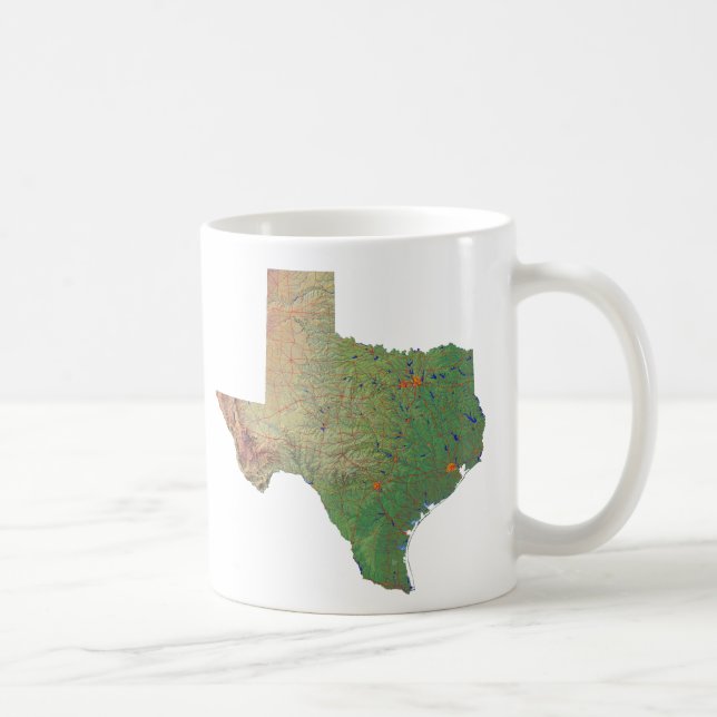 Texan Flag + Map Mug (Right)