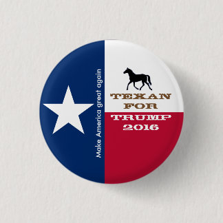 Texan for Trump button