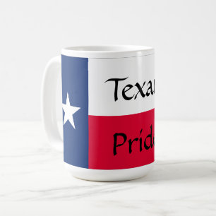 Texan Pride, Texas Drapeau avec Bluebonnets, Mug