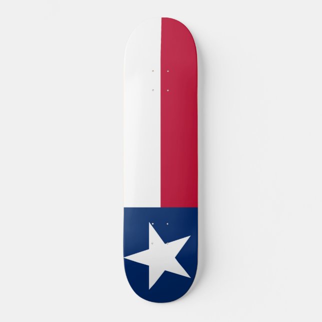 Texan State Flag (Texas) Skateboard (Front)
