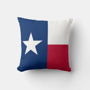 Texan State Flag (Texas) Throw Pillow