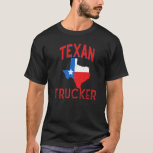 Texan Trucker Flag Proud Vintage Texas Premium T-Shirt