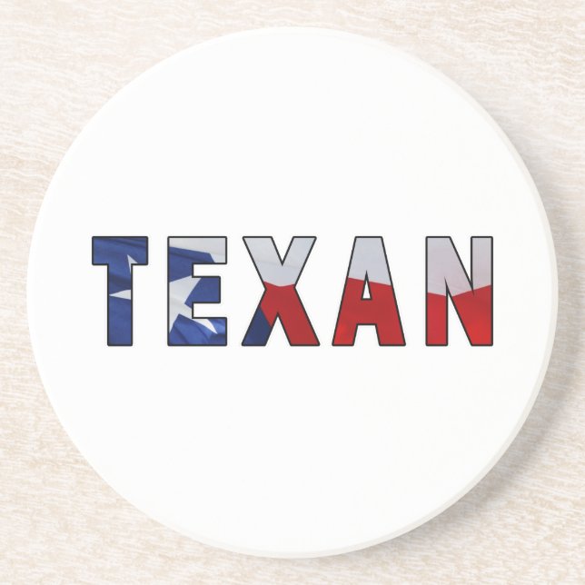 Texan Waving Flag Coaster (Front)