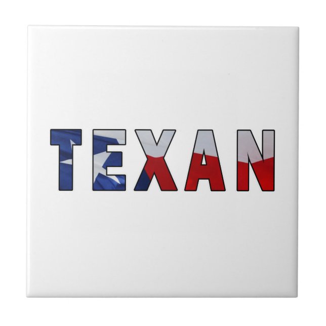 Texan Waving Flag Tile (Front)