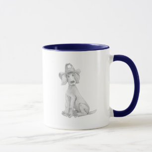 Texan Weimaraner Mug