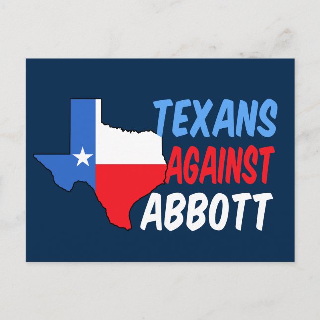 Texans Against Greg Abbott Postcard (Front)
