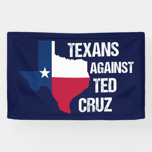 Texans Against Ted Cruz Texas Democrat Banner (Horizontal)