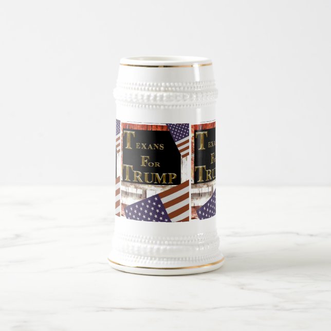 TEXANS FOR TRUMP BEER STEIN (Center)