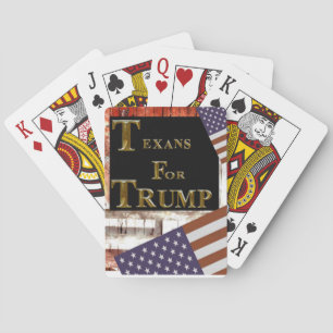 TEXANS FOR TRUMP PLAYING CARDS