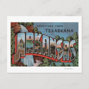 Texarkana, Arkansas (Waterfall Scene) Postcard