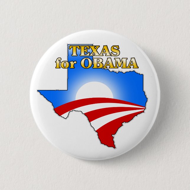 Texas4Obama 2 Inch Round Button (Front)
