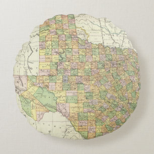 Texas 15 round pillow