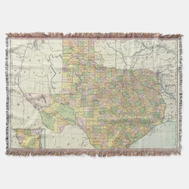 Texas 15 throw blanket (Front)