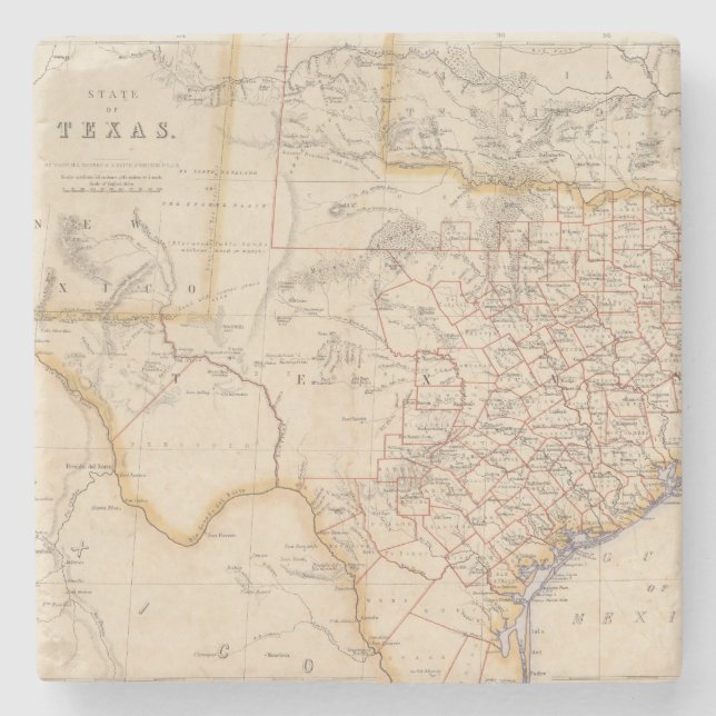 Texas 4 stone coaster (Front)