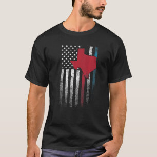 Texas 4th Of July  American Flag America Usa Patri T-Shirt
