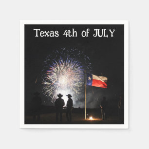 Texas 4th of July Paper Party Napkins