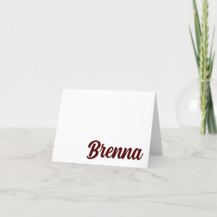 Texas A&M Aggies Gig 'em! Personalized Card